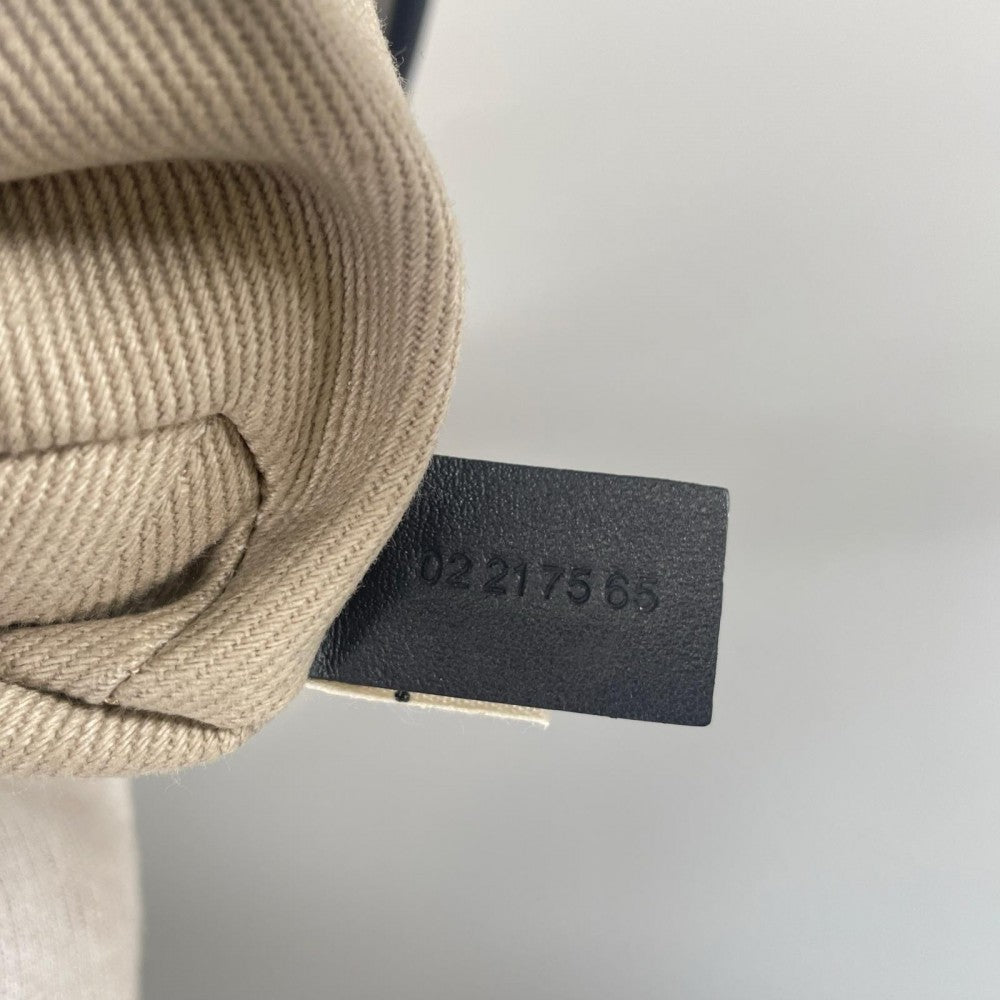 Chloe クロエ ショルダーバッグ ウッディ コットンデニム ブルー 青 シルバー金具 レディース【中古品】