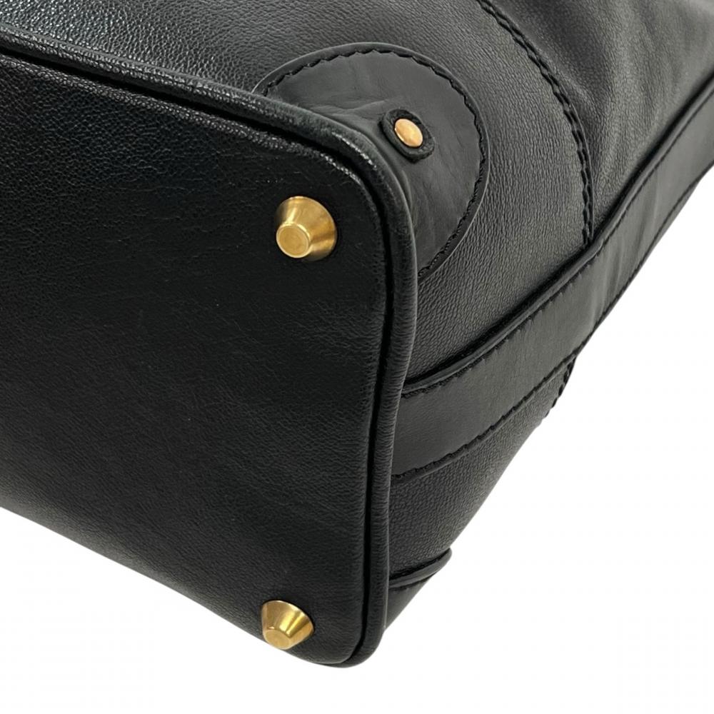 Chloe クロエ トートバッグ ケララ ストラップ カーフ ブラック 黒 ゴールド金具 レディース【中古品】