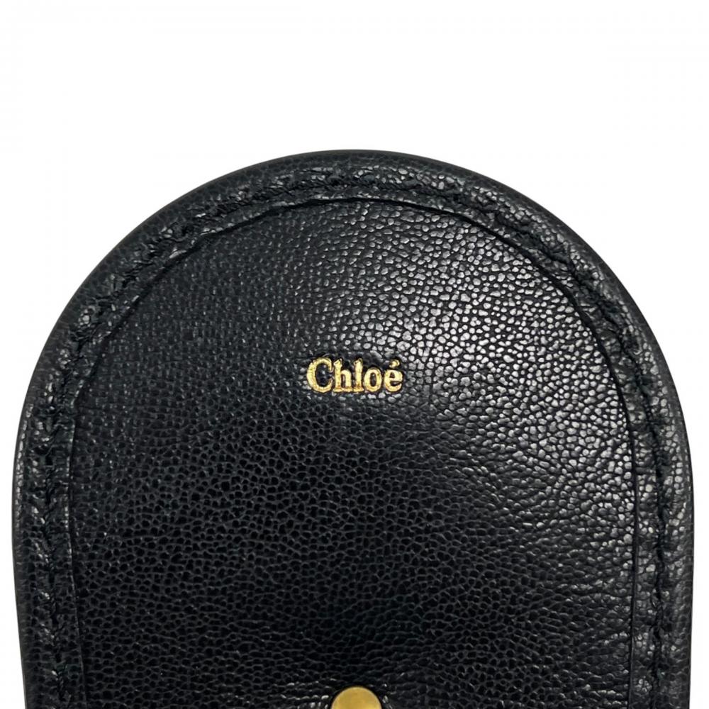 Chloe クロエ トートバッグ ケララ ストラップ カーフ ブラック 黒 ゴールド金具 レディース【中古品】