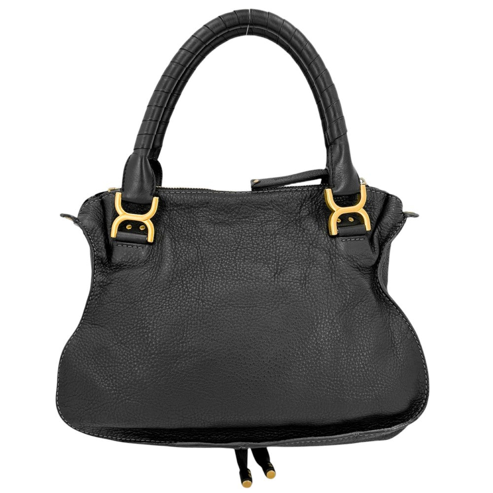 Chloe クロエ 2WAY マーシー ハンドバッグ ショルダーバッグ レザー ブラック 黒 ゴールド金具 レディース【中古品】