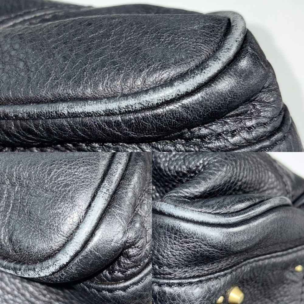 Chloe クロエ ハンドバッグ パディントン かばん 鞄 レザー ブラック 黒 ゴールド×シルバー金具 レディース【中古品】