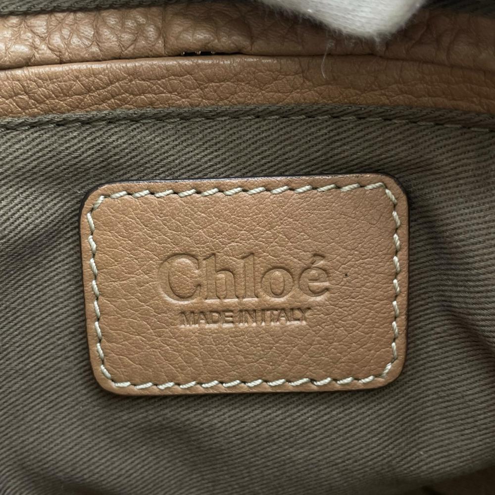 Chloe クロエ ショルダーバッグ マーシー 2WAY ミディアムサイズ 3S0917 ブラウン 茶 ゴールド金具 レディース【中古品】