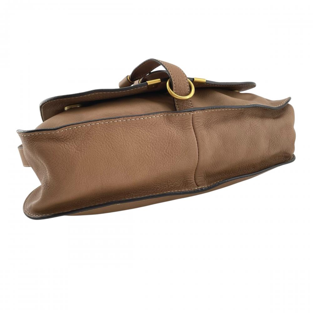 Chloe クロエ ショルダーバッグ マーシー 2WAY ミディアムサイズ 3S0917 ブラウン 茶 ゴールド金具 レディース【中古品】