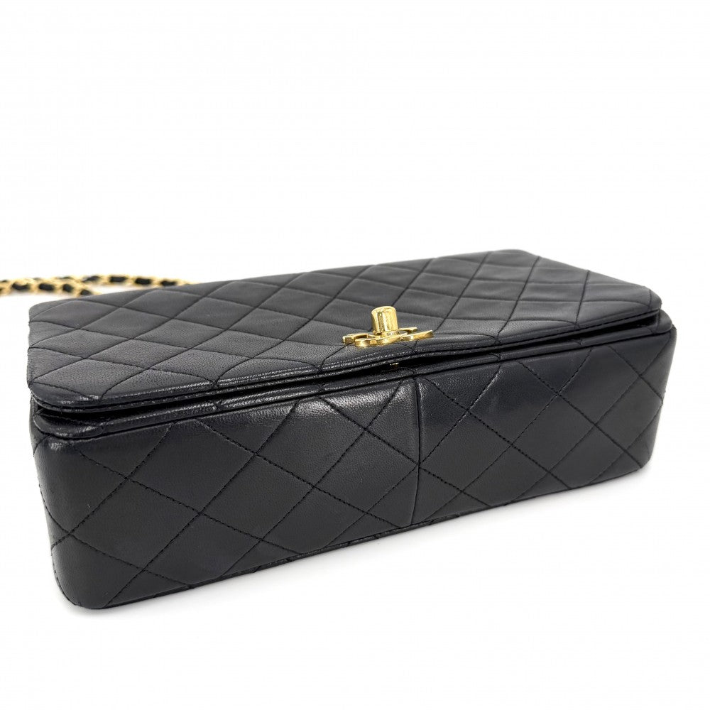 Chanel ショルダーバッグ ブラック CHANEL シャネル ショルダーバッグ マトラッセ23 フルフラップ ココ