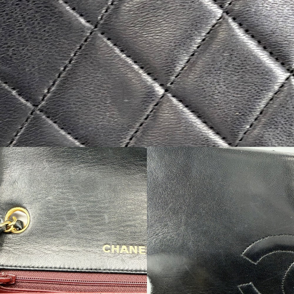 CHANEL シャネル ショルダーバッグ マトラッセ23 フルフラップ ココマーク ターンロック ラムスキン ブラック 黒 ゴールド金具 レディース【中古品】