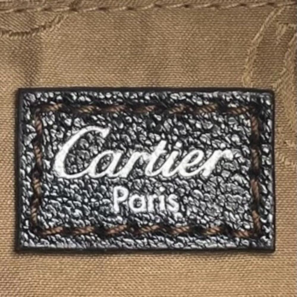 CARTIER カルティエ ハンドバッグ マルチェロ ロゴバッグ L1000833 レザー ブラック 黒 シルバー/ブラック金具 レディース【中古品】