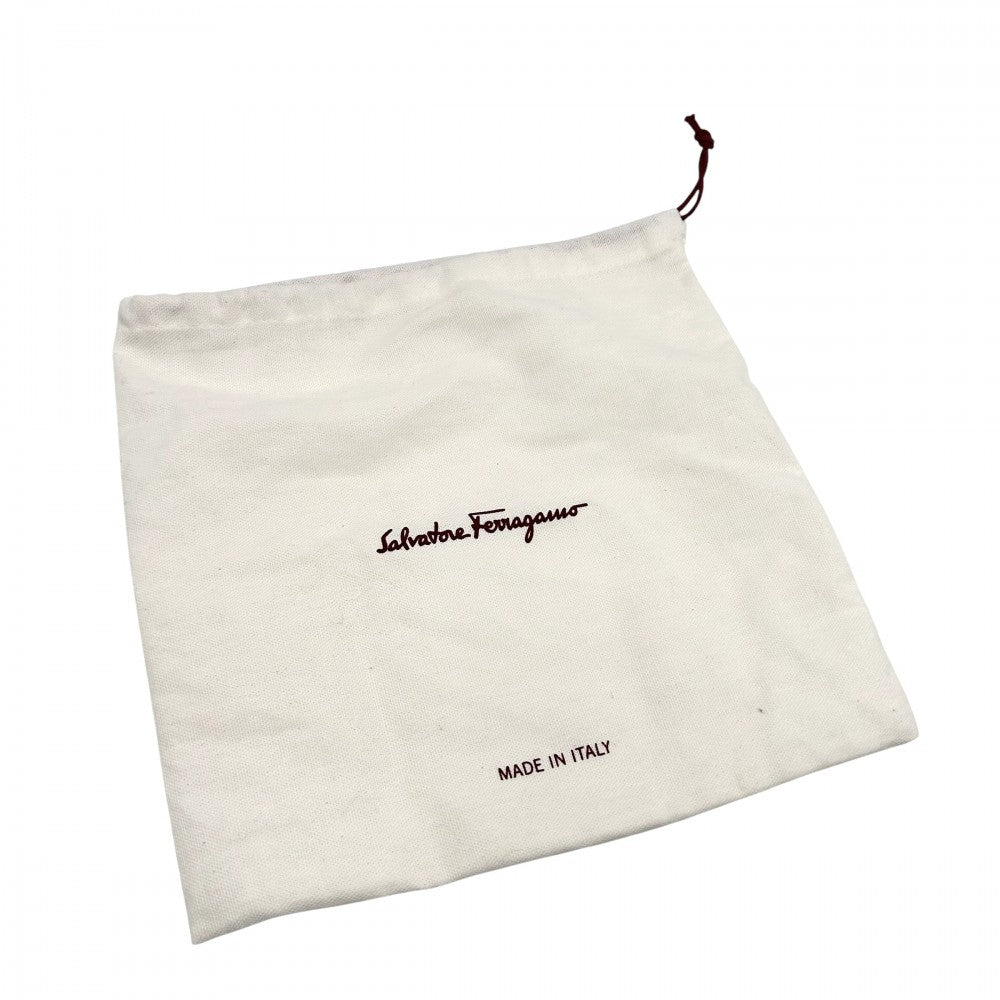 【開店SALE】 Salvatore Ferragamo サルヴァトーレフェラガモ ショルダーバッグ ガンチーニ ポシェット かばん 鞄 レザー ボルドー ゴールド金具 レディース【中古品】