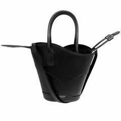 【開店SALE】 Salvatore Ferragamo サルヴァトーレフェラガモ 2WAY カットアウト ハンドバッグ ショルダーバッグ レザー ブラック 黒 シルバー金具 レディース【中古品】