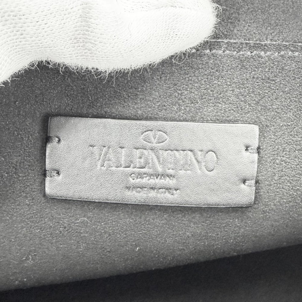 Valentino Garavani ヴァレンティノ・ガラヴァーニ ショルダーバッグ クロスボディバッグ レザー ブラック 黒 ブラック金具 レディース【中古品】
