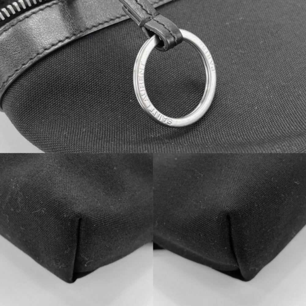SAINT LAURENT サンローラン ボディバッグ ボディバッグ ショルダーバッグ ウエストポーチ 505973 ナイロン ブラック 黒 シルバー金具 ユニセックス【中古品】