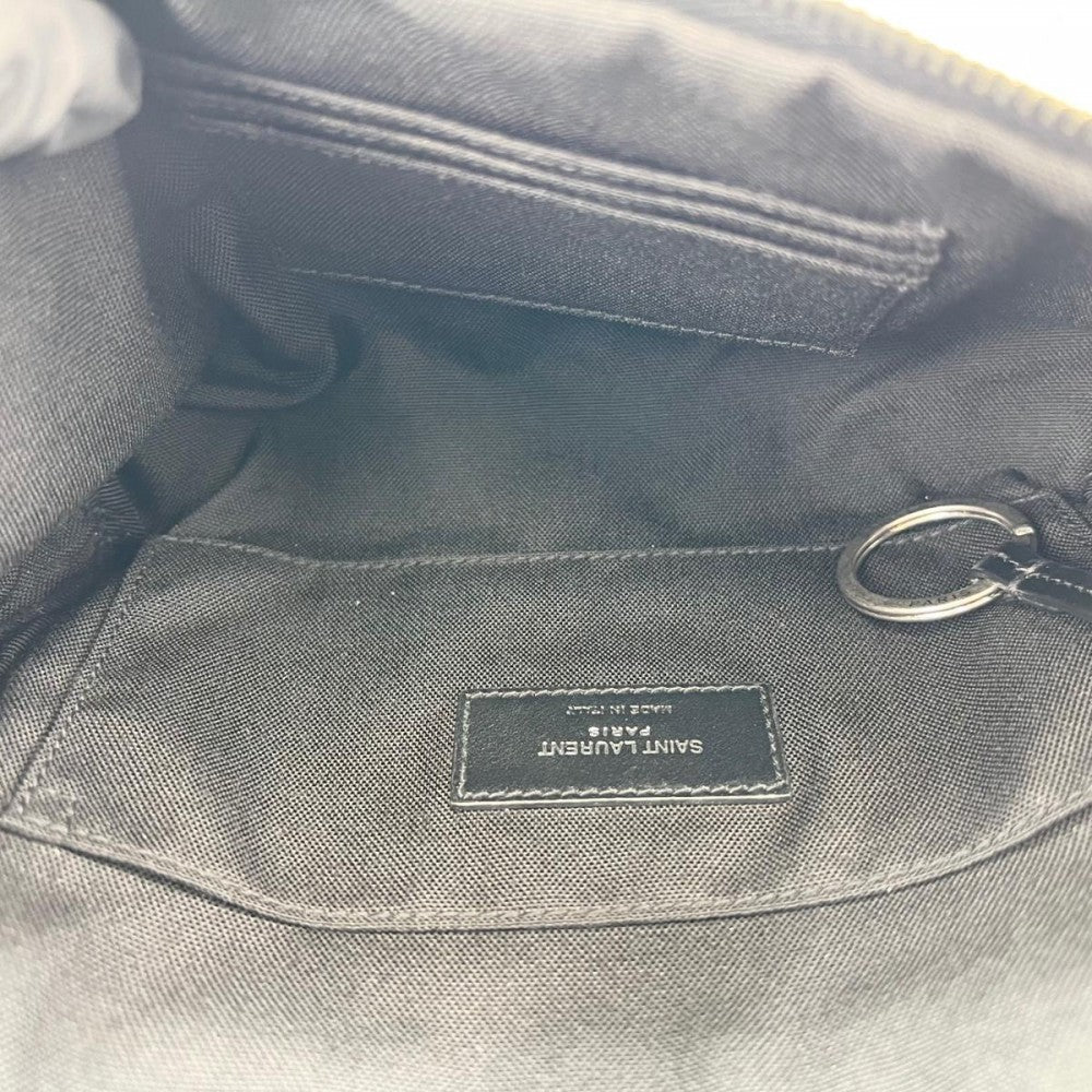 SAINT LAURENT サンローラン ボディバッグ ボディバッグ ショルダーバッグ ウエストポーチ 505973 ナイロン ブラック 黒 シルバー金具 ユニセックス【中古品】