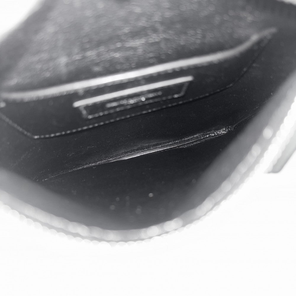 【開店SALE】 SAINT LAURENT PARIS サンローランパリ ショルダーバッグ サコッシュ ショルダーポーチ ミニバッグ 581697 レザー ブラック 黒 シルバー金具 レディース【中古品】