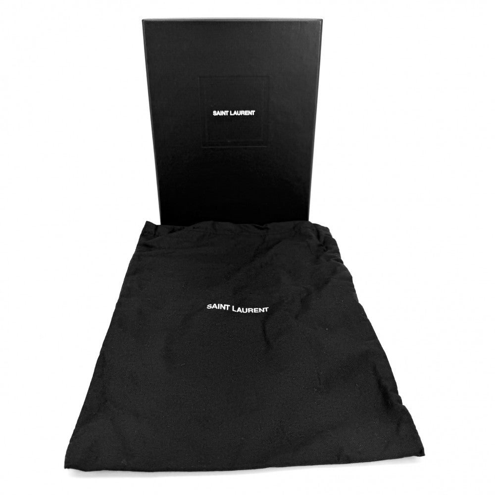 【開店SALE】 YVES SAINT LAURENT イヴ・サンローラン ショルダーバッグ YSLロゴ LE 5 A 7 735214 レザー ブラック 黒 ゴールド金具 レディース【中古品】