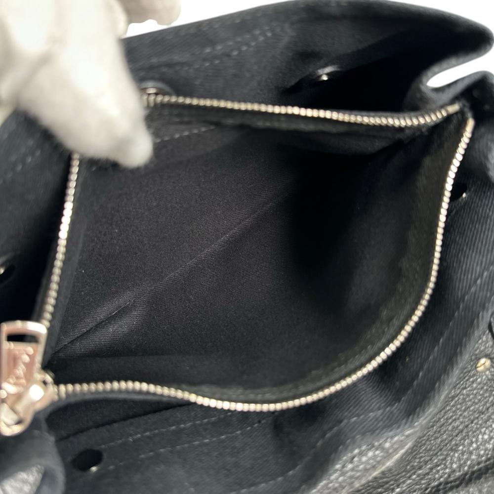 SAINT LAURENT サンローラン ショルダーバッグ ミューズトゥミニ 2WAY レザー ブラック 黒 シルバー金具 レディース【中古品】