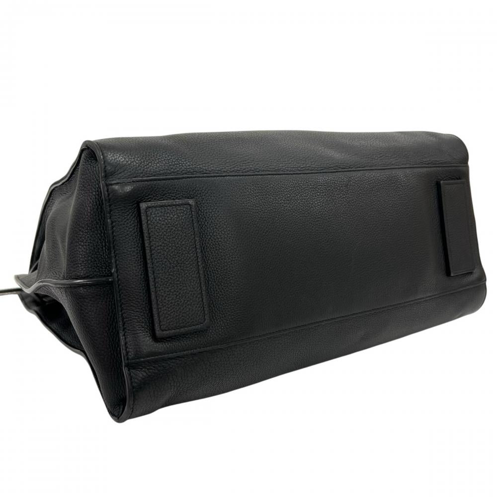 SAINT LAURENT PARIS サンローランパリ トートバッグ サック・ド・ジュール 大容量 647168 レザー ブラック 黒 レディース【中古品】
