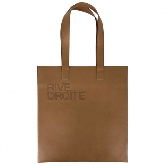 SAINT LAURENT PARIS サンローランパリ トートバッグ RIVE DROITE ハンドバッグ 736264 レザー ブラウン 茶 レディース【中古品】