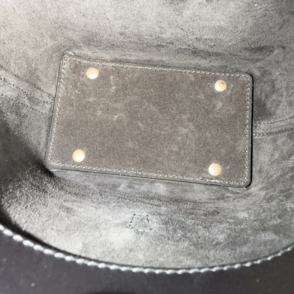 SAINT LAURENT PARIS サンローランパリ 2WAY LE 37 ミニ ハンドバッグ ショルダーバッグ バケット 765870 レザー ブラック 黒 ゴールド金具 レディース【中古品】