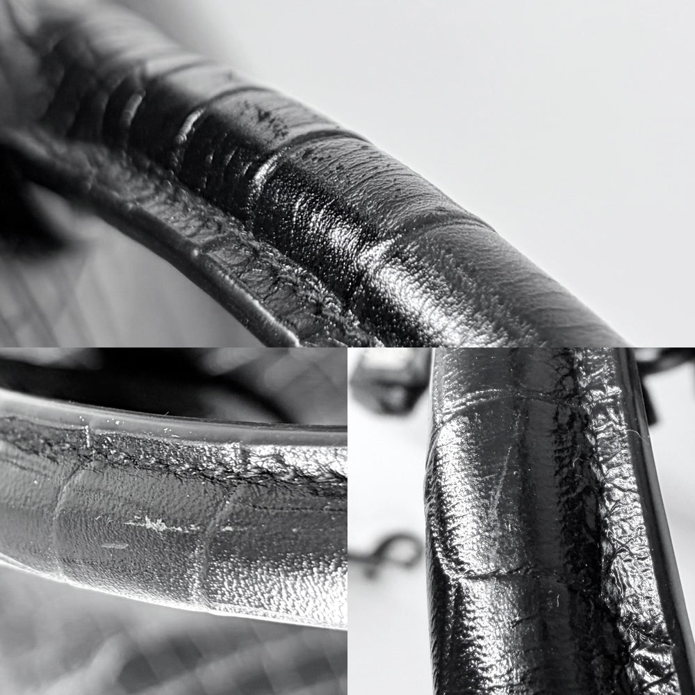 SAINT LAURENT PARIS サンローランパリ 2WAY ノース／サウス サック・ド・ジュール ハンドバッグ ショルダーバッグ クロコ型押し 480583 レザー ブラック 黒 シルバー金具 レディース【中古品】