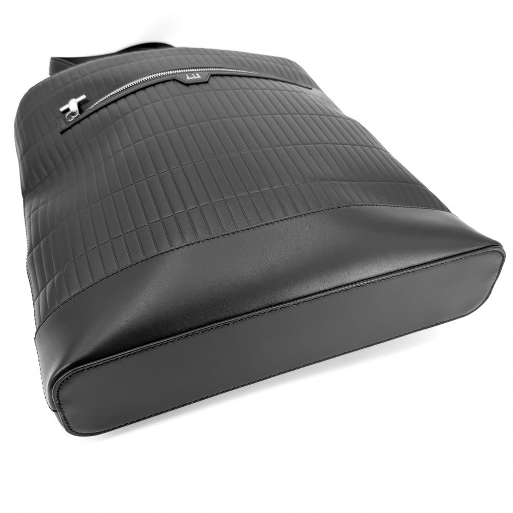 Dunhill ダンヒル トートバッグ ローラガス ハンドバッグ ビジネスバッグ レザー ブラック 黒 シルバー金具 メンズ【中古品】