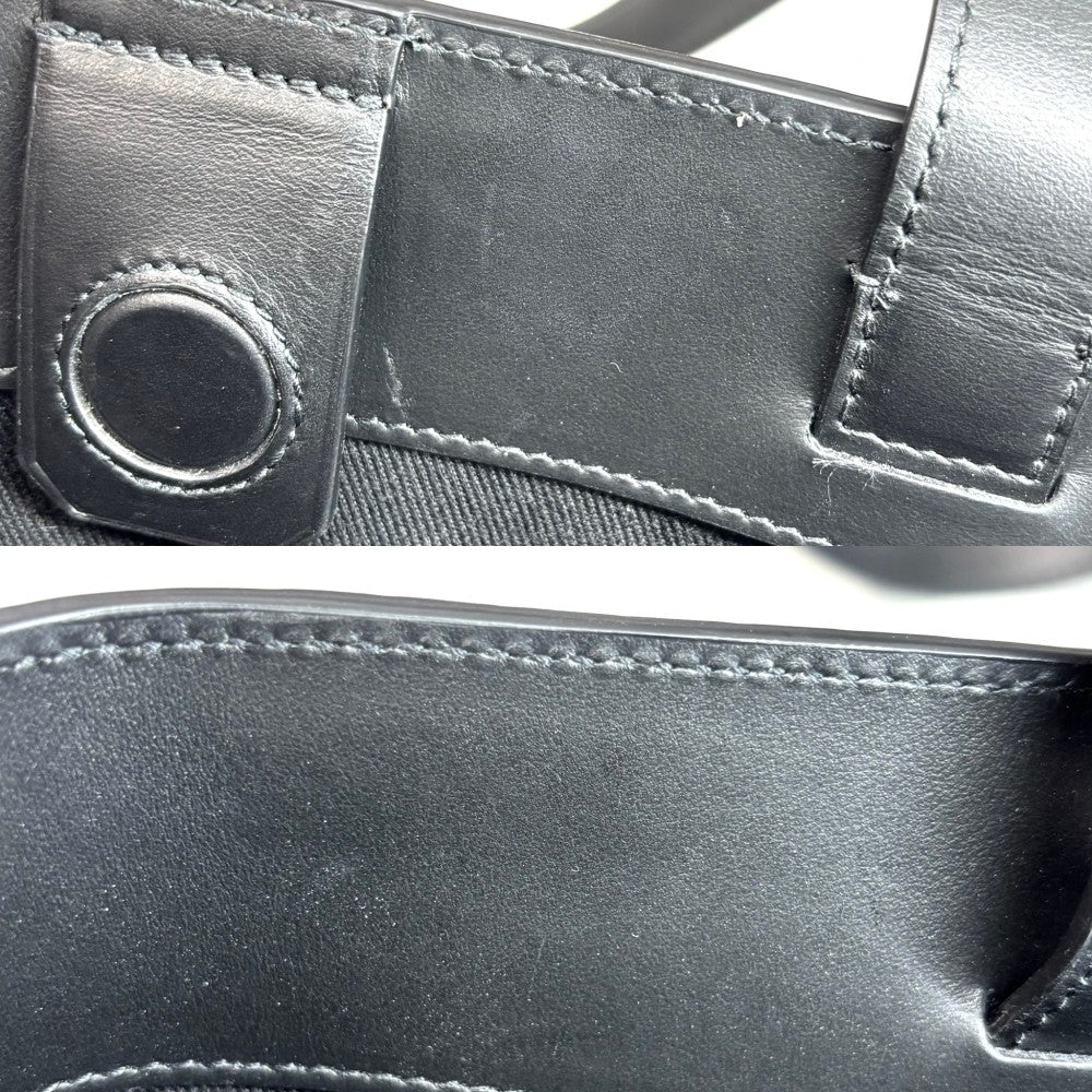 Dunhill ダンヒル トートバッグ ローラガス ハンドバッグ ビジネスバッグ レザー ブラック 黒 シルバー金具 メンズ【中古品】