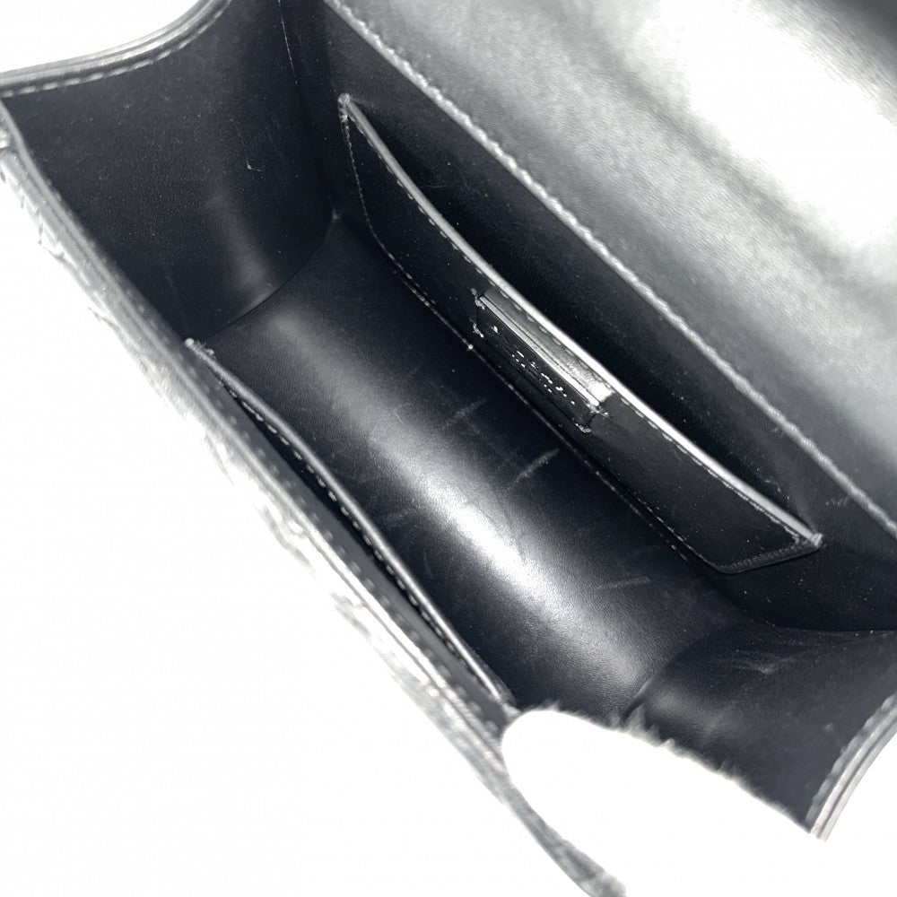 BVLGARI ブルガリ 2WAY セルペンティフォーエバー ハンドバッグ ショルダーバッグ レザー ブラック 黒 シルバー金具 レディース【中古品】