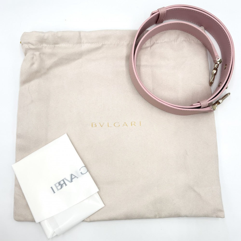【開店SALE】 BVLGARI ブルガリ 2WAY ロゴトート ハンドバッグ ショルダーバッグ トートバッグ 鞄 かばん レザー ピンク ゴールド金具 レディース【中古品】