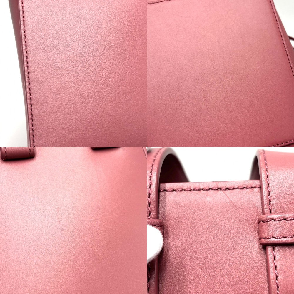 【開店SALE】 LOEWE ロエベ 2WAY ハンモックバッグコンパクト ショルダーバッグ ハンドバッグ レザー かばん 鞄 A538H13X02 カーフ ピンクパープル ゴールド金具 レディース【中古品】