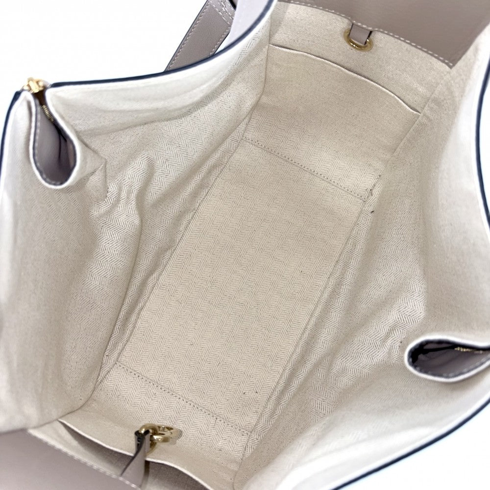 【開店SALE】 LOEWE ロエベ 2WAY ハンモックバッグスモール ショルダーバッグ ハンドバッグ かばん 鞄 カーフ ベージュ ゴールド金具 レディース【中古品】