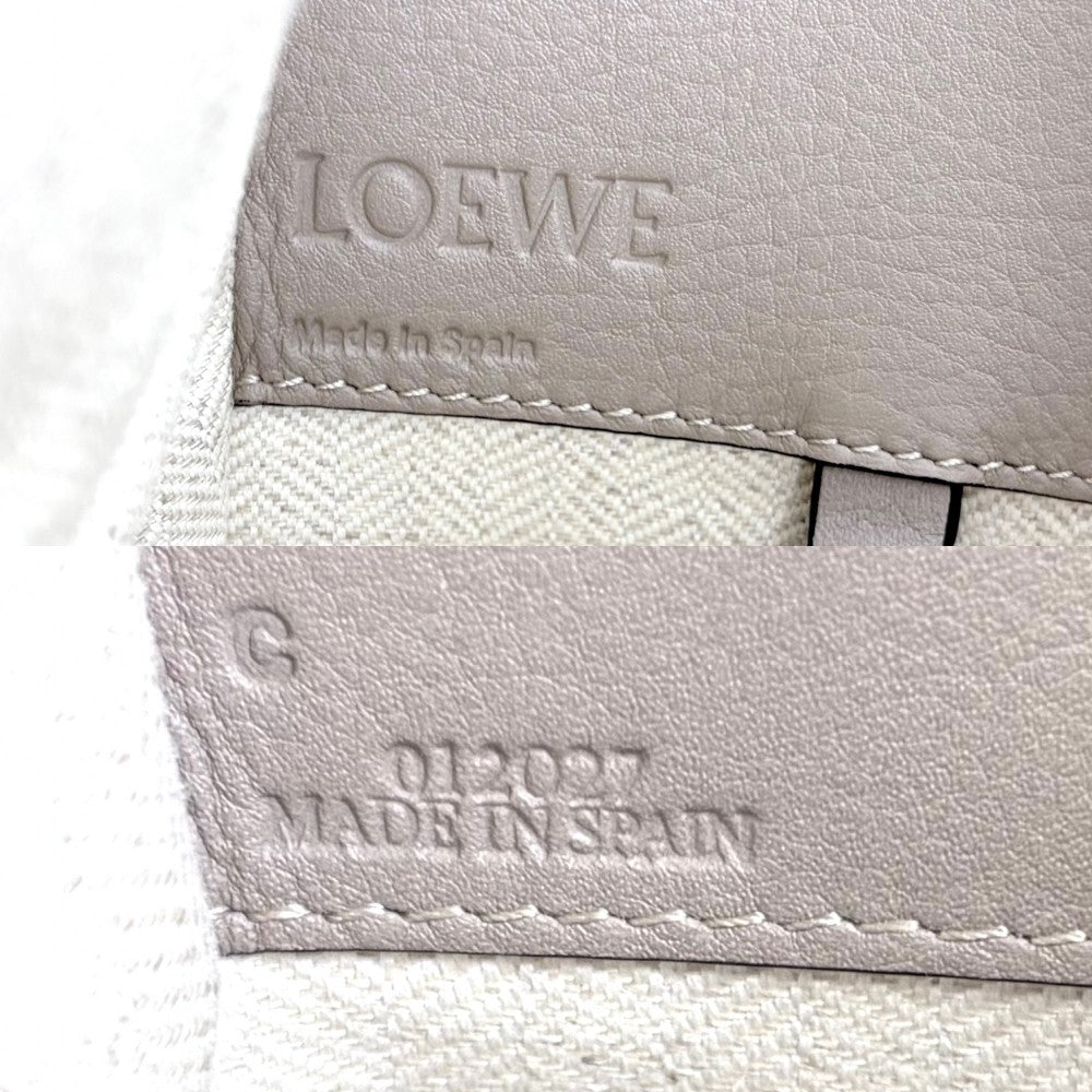 【開店SALE】 LOEWE ロエベ 2WAY ハンモックバッグスモール ショルダーバッグ ハンドバッグ かばん 鞄 カーフ ベージュ ゴールド金具 レディース【中古品】