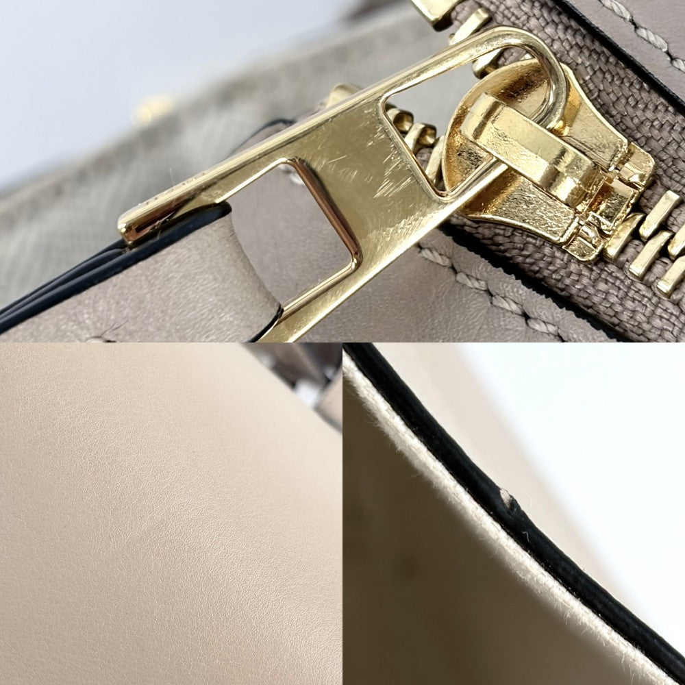【開店SALE】 LOEWE ロエベ 2WAY ハンモックバッグスモール ショルダーバッグ ハンドバッグ かばん 鞄 カーフ ベージュ ゴールド金具 レディース【中古品】