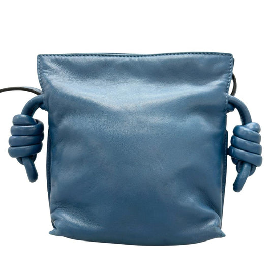 LOEWE ロエベ ショルダーバッグ フラメンコ ワンショルダー 261838 カーフ ブルー 青 レディース【中古品】