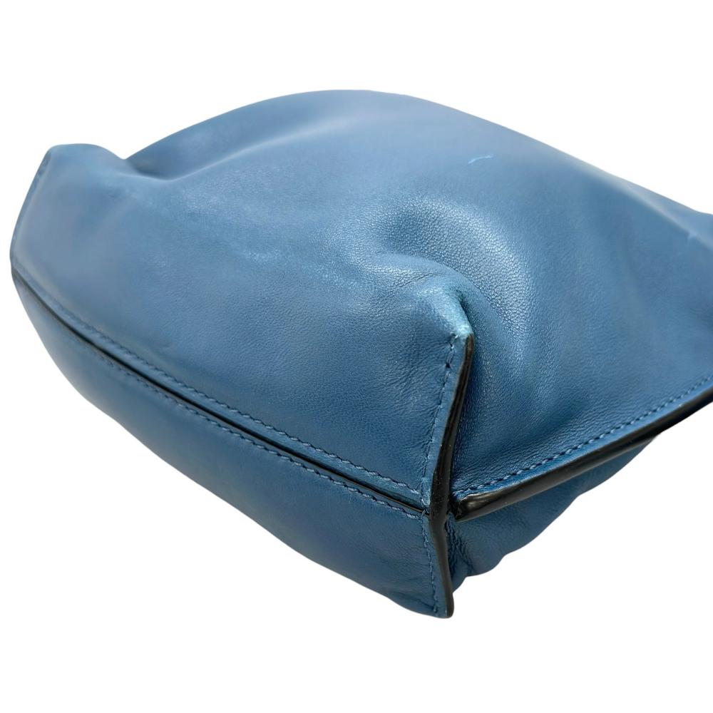 LOEWE ロエベ ショルダーバッグ フラメンコ ワンショルダー 261838 カーフ ブルー 青 レディース【中古品】