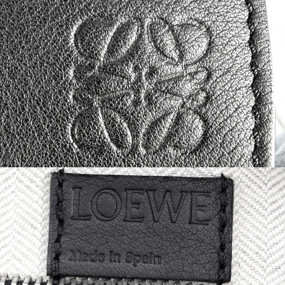 LOEWE ロエベ 2WAY パズルバッグ スモール ハンドバッグ ショルダーバッグ レザー ブラック 黒 シルバー金具 レディース【中古品】