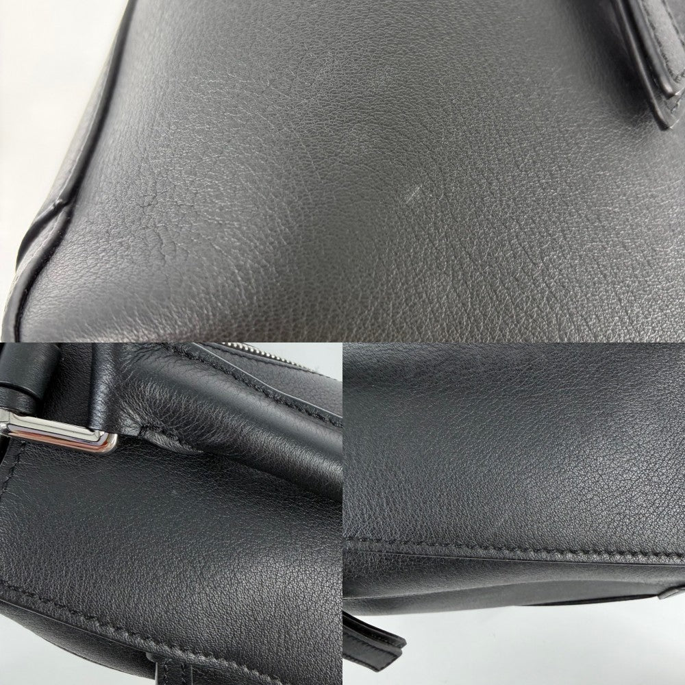 LOEWE ロエベ 2WAY パズルバッグ スモール ハンドバッグ ショルダーバッグ レザー ブラック 黒 シルバー金具 レディース【中古品】