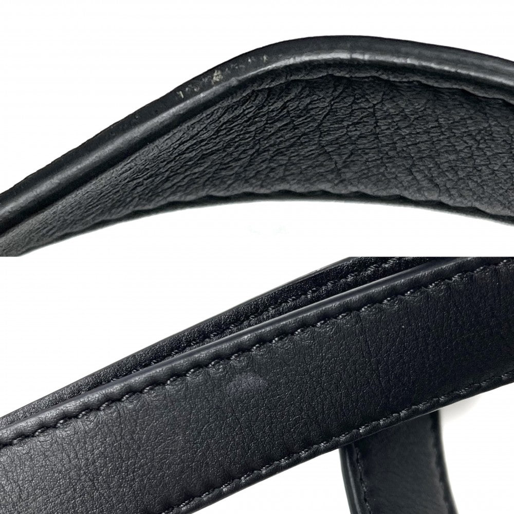 LOEWE ロエベ 2WAY アナグラム ハンモックバッグスモール ショルダーバッグ ハンドバッグ トートバッグ レザー スエード ブラウン 茶 ブラック 黒 シルバー金具 レディース【中古品】