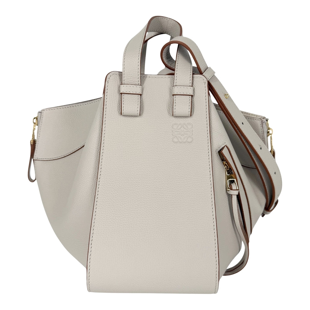 LOEWE ロエベ 2WAY ハンモック ショルダーバッグ ハンドバッグ レザー カーフ ベージュ系 ゴールド金具 レディース【中古品】