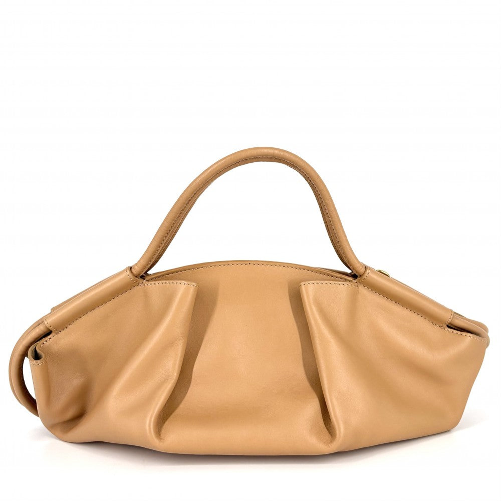 【開店SALE】 LOEWE ロエベ 2WAY パセオ　スモール ハンドバッグ ショルダーバッグ A709P48X02 レザー ベージュ ゴールド金具 レディース【中古品】
