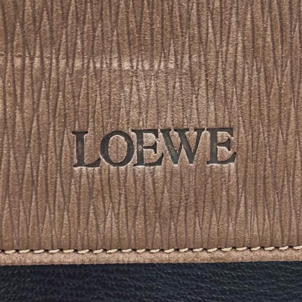 LOEWE ロエベ ハンドバッグ ベラスケス 2WAY カーフ ブラック 黒 ブラウン 茶 ゴールド金具 レディース【中古品】