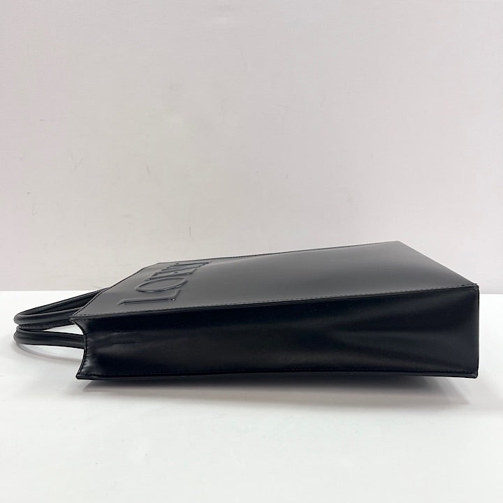 LOEWE ロエベ 2WAY スタンダードトート ハンドバッグ ショルダーバッグ ブラック 黒 ゴールド金具 レディース【中古品】