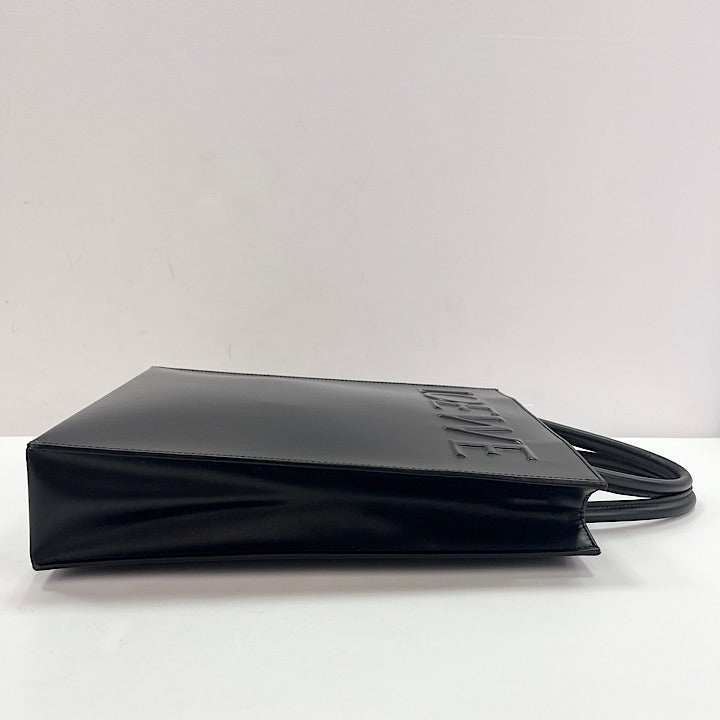 LOEWE ロエベ 2WAY スタンダードトート ハンドバッグ ショルダーバッグ ブラック 黒 ゴールド金具 レディース【中古品】