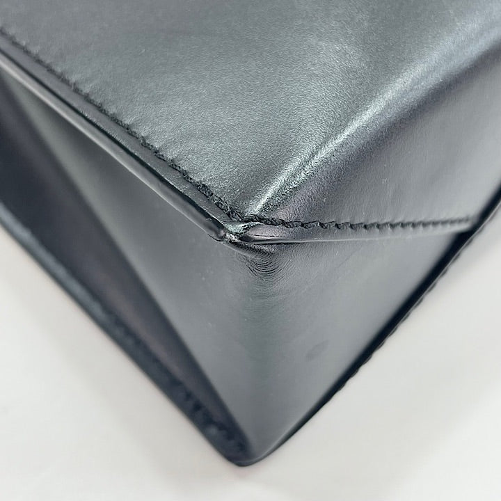 LOEWE ロエベ 2WAY スタンダードトート ハンドバッグ ショルダーバッグ ブラック 黒 ゴールド金具 レディース【中古品】