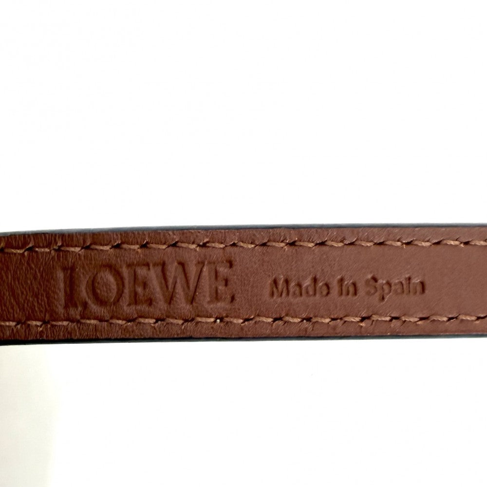 LOEWE ロエベ ハンドバッグ アナグラム スクエア バスケットバッグ カゴバック トートバッグ A223099X02 春 夏 ラフィア ベージュ ブラウン 茶 シルバー金具 レディース【中古品】