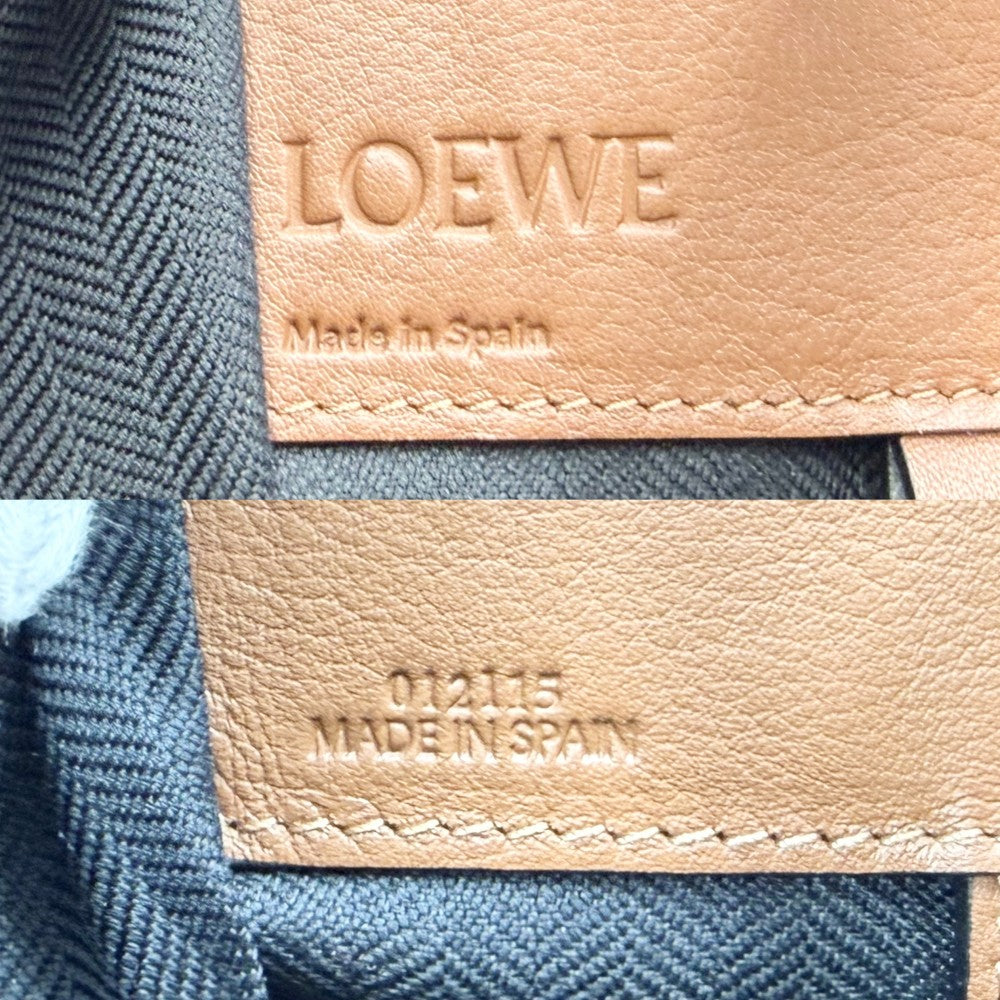 LOEWE ロエベ 2WAY ハンモックバッグ ショルダーバッグ ハンドバッグ トートバッグ レザー 387.30.S35 カーフ ブラウン 茶 シルバー金具 レディース【中古品】
