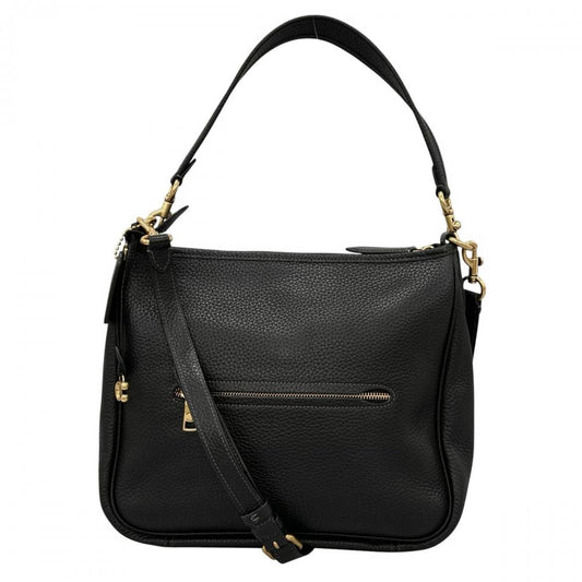 COACH コーチ ショルダーバッグ ケリー キーホルダー付き CC435 レザー ブラック 黒 ゴールド金具 レディース【中古品】