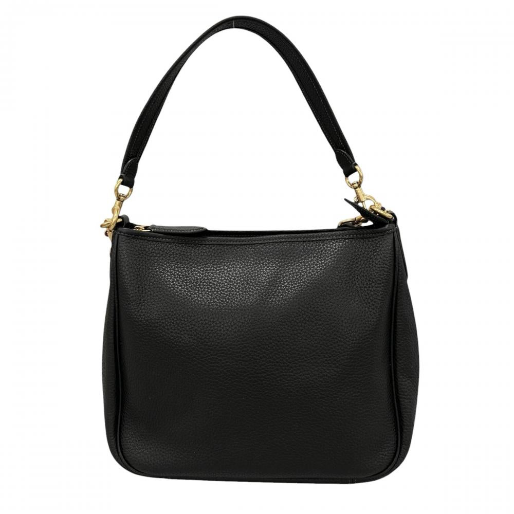 COACH コーチ ショルダーバッグ ケリー キーホルダー付き CC435 レザー ブラック 黒 ゴールド金具 レディース【中古品】