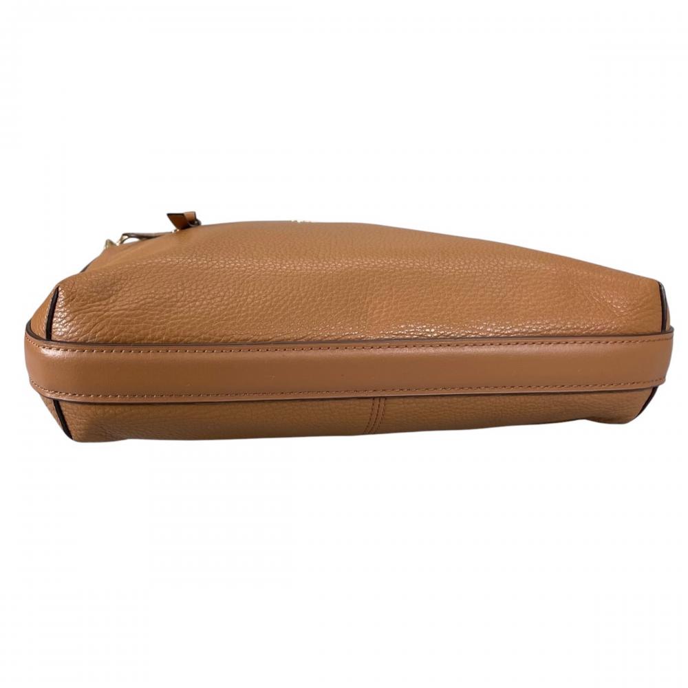COACH コーチ ショルダーバッグ メイファイル ロゴ金具 F34823 ペプルレザー ブラウン 茶 ゴールド金具 レディース【中古品】
