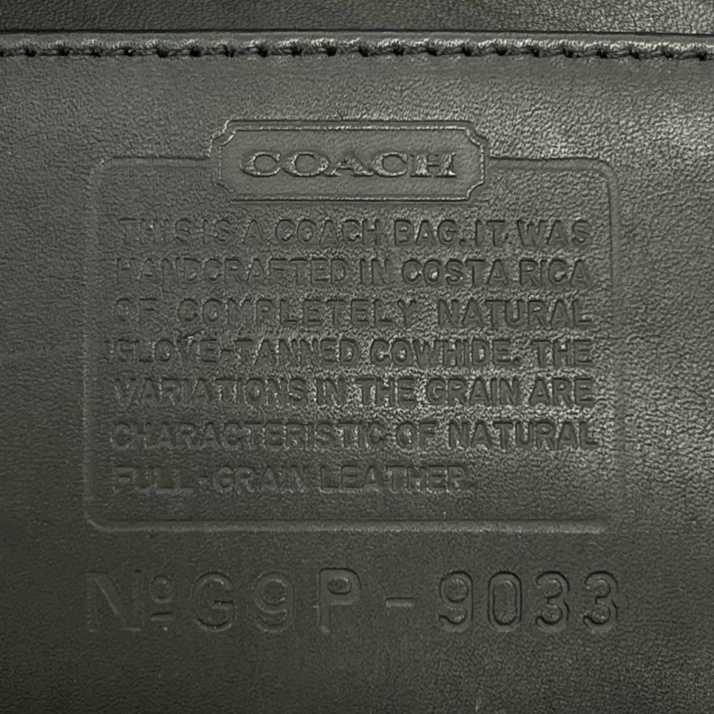 COACH コーチ トートバッグ オールドコーチ エルゴホーボー ワンショルダー 9033 レザー ブラック 黒 ゴールド金具 レディース【中古品】
