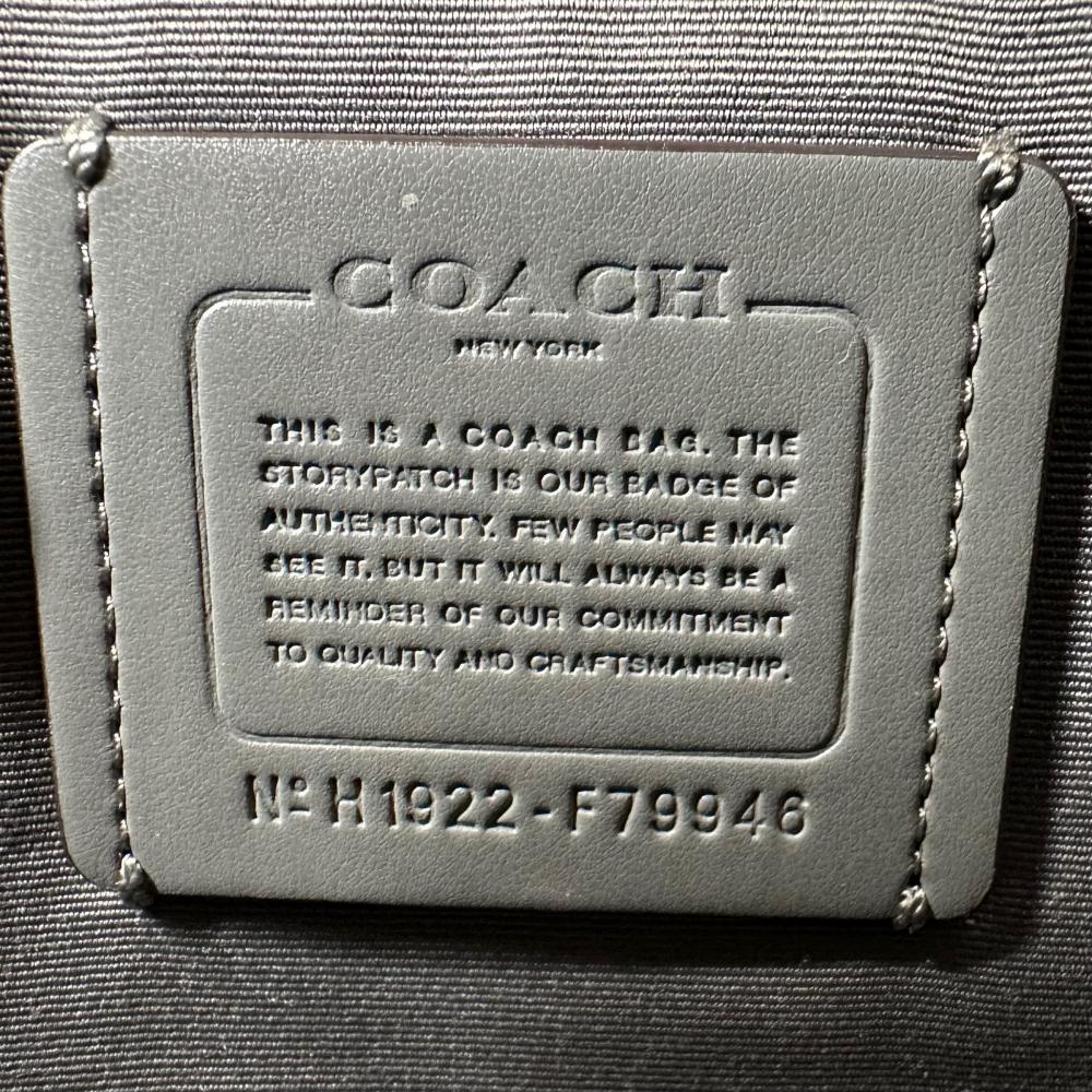 COACH コーチ ハンドバッグ ローアンサッチェル 2WAY ミニボストン F79946 レザー グレー シルバー金具 レディース【中古品】