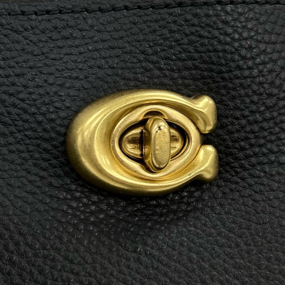 COACH コーチ ショルダーバッグ ウィロウ 2WAY C2620 レザー ブラック 黒 ゴールド金具 レディース【中古品】