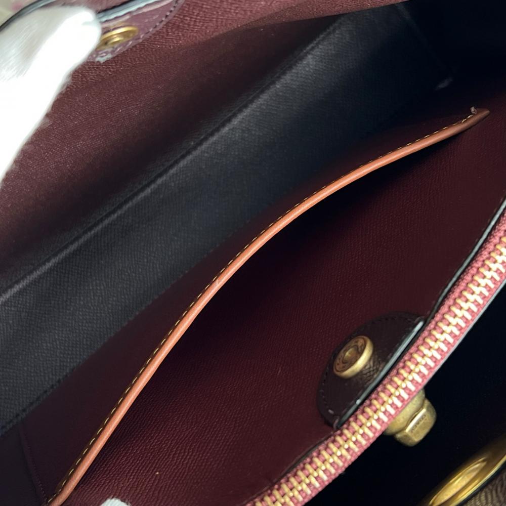COACH コーチ ショルダーバッグ ウィロウ 2WAY C2620 レザー ブラック 黒 ゴールド金具 レディース【中古品】
